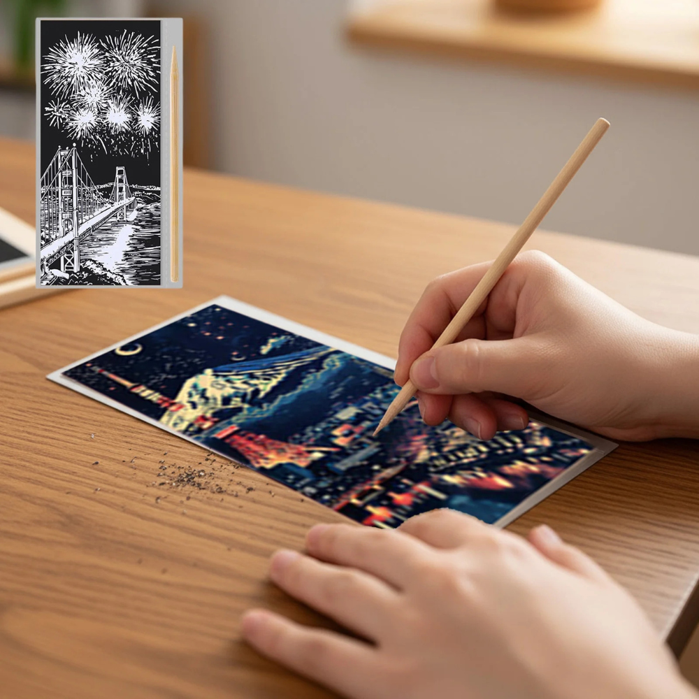 Scratch Art Magic Reveal Set
