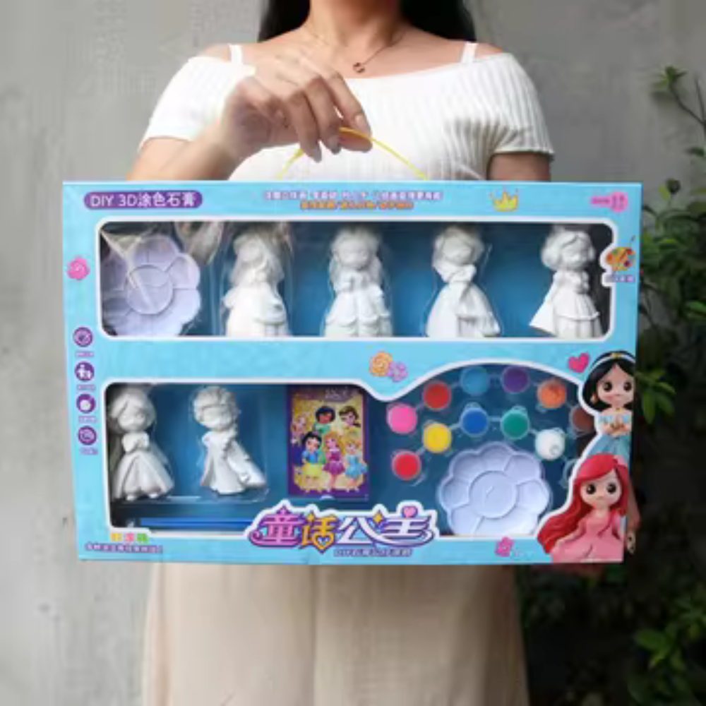DIY 3D Paint & Decor Figurine Set